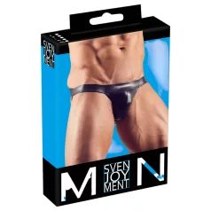 Glänzender Minimal-Slip für Herren (schwarz) - XL