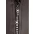 Svenjoyment - glänzender Herren-String mit Strass-Reißverschluss (schwarz)