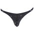 Svenjoyment - Glitzernder Herren-Tanga (Schwarz) - XL