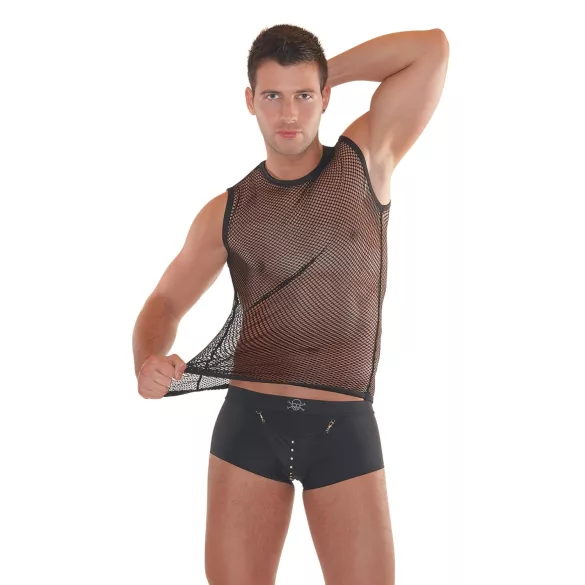 Piraten-Boxershorts (schwarz) - L