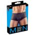 Transparente, gestreifte Boxershorts (schwarz) - L