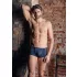 NEK - Schwarze Schnürnetz-Boxershorts (Blau)