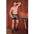 NEK - Längere Herren-Shorts mit Metallschnalle (Schwarz)