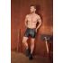 NEK - Längere Herren-Shorts mit Metallschnalle (Schwarz)