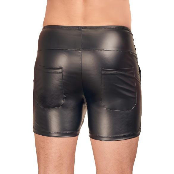 NEK - Langer Männer-Shorts mit Metallschnalle (Schwarz)