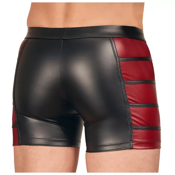 NEK - schwarze Reißverschluss-Boxer mit rotem Seiteneinsatz - XL