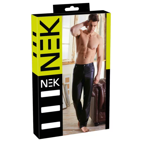 NEK - Glanzhose (schwarz) - L