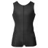 Svenjoyment - ärmelloser, kurzer Herren-Overall (schwarz) - XL