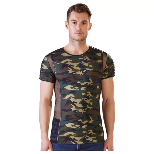 NEK - Tarnfarbenes Herren T-Shirt (Grün-Braun)