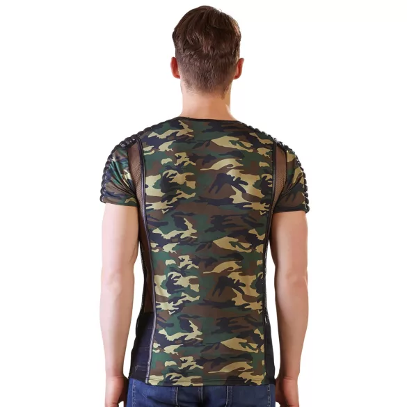 NEK - Tarnfarbenes Herren T-Shirt (Grün-Braun)