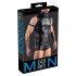 Svenjoyment - Ärmelloses Herren-Top mit Brustgeschirr (schwarz) - XL