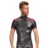 NEK - Herren-Shirt mit roten Einsätzen und Reißverschluss (schwarz) - XL