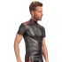 NEK - Herren-Shirt mit roten Einsätzen und Reißverschluss (schwarz) - XL