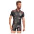 NEK - Herren-Shirt mit roten Einsätzen und Reißverschluss (schwarz) - XL