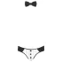 Svenjoyment - Herren Kellner-Tanga-Set (schwarz-weiß) - M