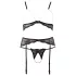 Abierta Fina - Perlenverziertes Spitzen-Dessous-Set