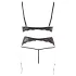 Abierta Fina - Perlenverziertes Spitzen-Dessous-Set - L