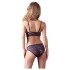 Cottelli - Blumiges Spitzen-BH-Set (lila) - L