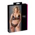 Cottelli Plus Size - Spitzen-BH-Set (schwarz) - XXXXL