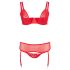 Cottelli Plus Size - Variabeles Dessous-Duo (Rot) - 95F/2XL