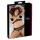 Cottelli Plus Size - Perlen-BH-Set (schwarz) - XL