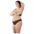Cottelli Plus Size - Perlen-BH-Set (schwarz) - 4XL