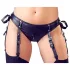 Cottelli Bondage - Glänzendes Hebe-Set mit Fesseln (schwarz)
