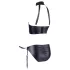Cottelli Bondage - Glänzendes Hebe-Set mit Fesseln (schwarz)
