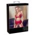 Abierta Fina - Funkelndes Kettendessous-Set (Rot) - M