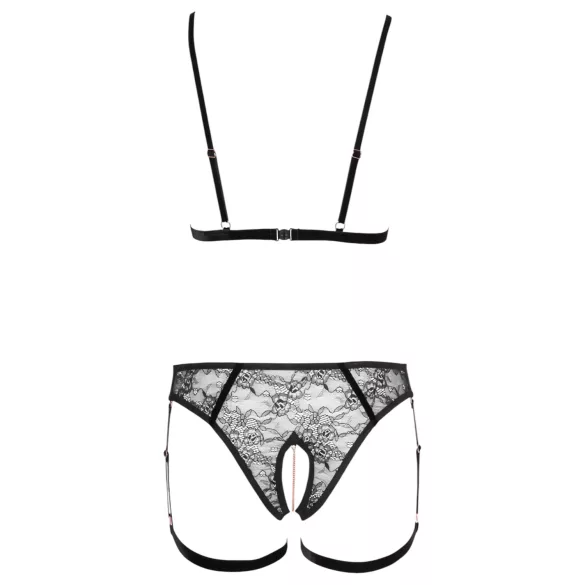 Cottelli - Kettenkette Zierkörperschmuck - 2-teilig (schwarz)