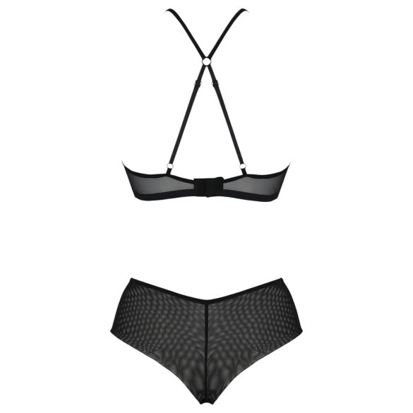 Passion Eco Kerria - Spitzen-Bikini-Set (schwarz)