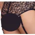 Cottelli Bondage Plus Size - Spitzen-BH-Set (schwarz) - 4XL
