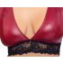 Cottelli Bondage Plus Size - Spitzen-BH Set (Rot) - 4XL