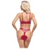 Cottelli Party - glänzendes BH-Set (rot) - 80B/M