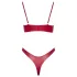 Cottelli Party - glänzendes BH-Set (rot) - 80B/M