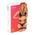 Obsessive Alessya - Spitzenwäsche-Set (schwarz)