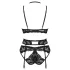 Obsessive Alessya - Spitzenwäsche-Set (schwarz) - M/L