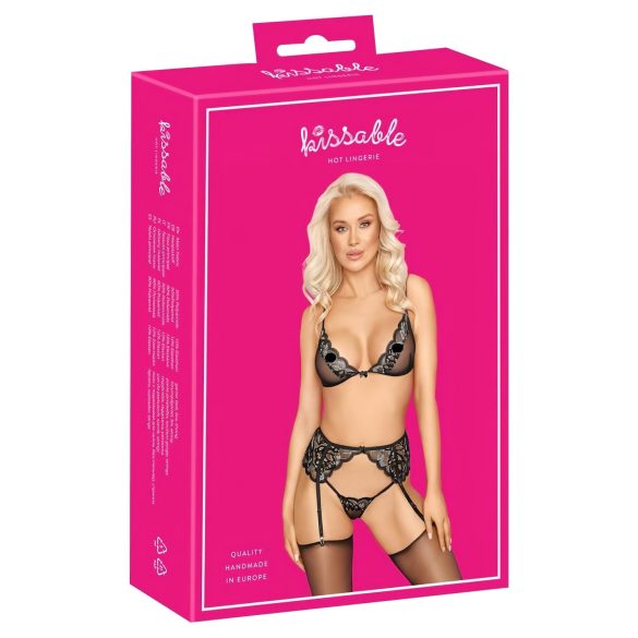 Kissable - Reizvolles Wäsche-Set (schwarz)