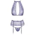 Kissable - Spitzen-Unterwäsche-Set (lila) - L/XL