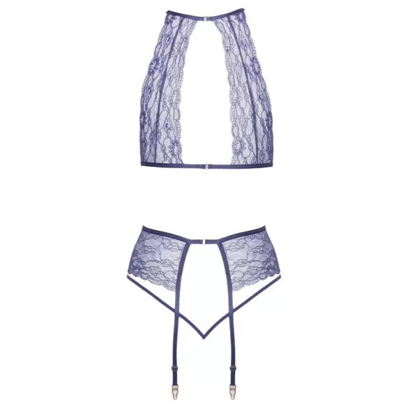 Kissable - Spitzen-Unterwäsche-Set (lila) - L/XL