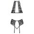 Küssbar - Halsband-Spitzen-BH-Set (schwarz)