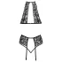 Küssbar - Halsband-Spitzen-BH-Set (schwarz) - L/XL