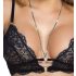 Abierta Fina - Offenes Spitzen-BH-Set (Schwarz)