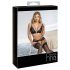 Abierta Fina - Offenes Spitzen-BH-Set (Schwarz)
