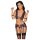 Cottelli Bondage - Wäsche-Set & Handschellen (schwarz-lila) - XL