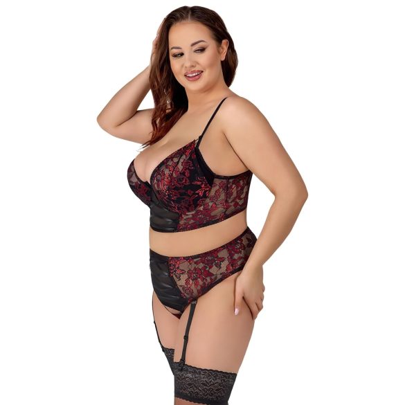 Cottelli Plus Size - BH-Set (rot) - 90C/XL