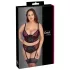 Cottelli Plus Size - verstellbares BH-Set (rot) - 90C/XL