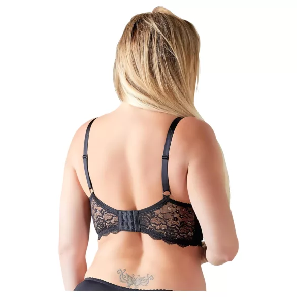 Cottelli Plus Size - Träger-BH mit Ringen (schwarz) - 85E