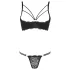 Cottelli - Riemen-BH mit Ring & String (schwarz) - 85C/L