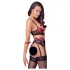 Cottelli Bondage - Mattes, Spitzen-BH-Set (Rot)